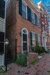 Architecture on Prince Street in Alexandria.