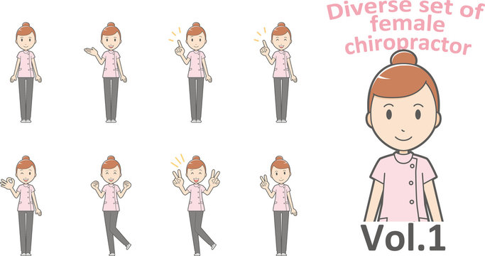 Diverse set of business woman , EPS10 vector format vol.1