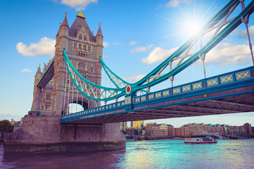 Tower Bridge at London, UK. 
