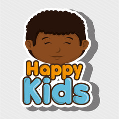cartoon boy happy kids smile vector illustration eps 10