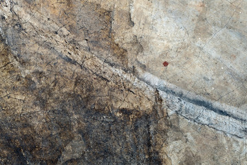 Stain on old cement texture