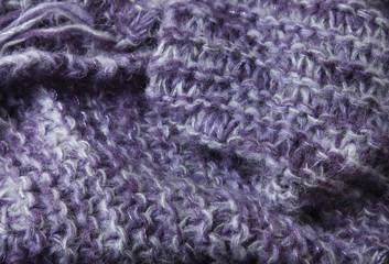 A full page of soft purple knit wear sweater background texture