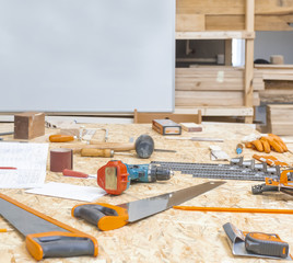 work tool in the carpenter's workshop