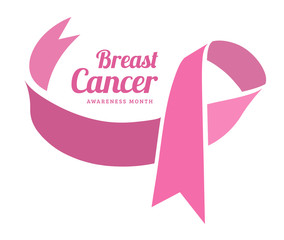 Breast cancer awareness vector symbol