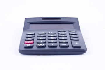 calculator for calculating the numbers accounting accountancy business calculation  on white background  isolated (front view)
