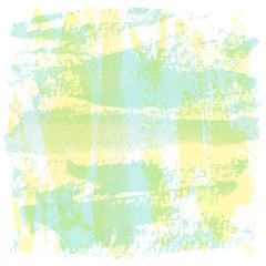 Abstract green and yellow watercolor on white background
