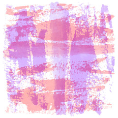 Obraz premium Abstract violet and orange watercolor on white background