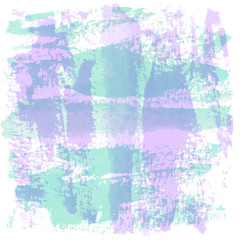 Abstract violet and green watercolor on white background