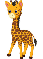 cute giraffe cartoon