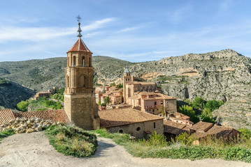 Fototapeta na wymiar scenery in the Albarracin town in the province of Teruel, Aragon, Spain