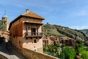 Fototapeta na wymiar scenery in the Albarracin town in the province of Teruel, Aragon, Spain