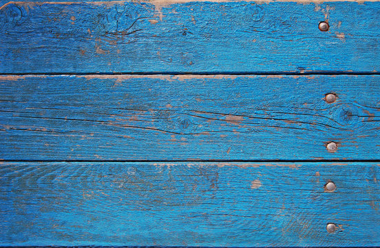 blue wooden planks, palisade background