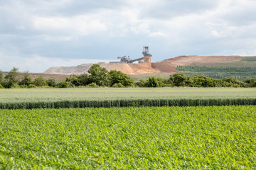  Elsdorf, Rhein-Erft-Kreis, Erftkreis, Regierungsbezirk K&ouml;ln, Freibad, Festhalle, Rathaus, Braunkohle Tagebau, Umsiedlung, Energie, 