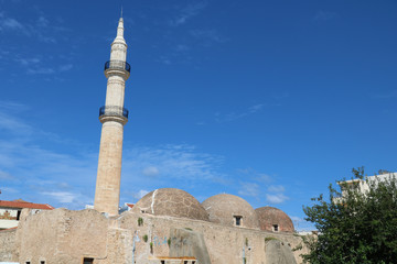 Neratzes-Moschee mit Minarett von Rethymno