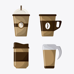 Coffe time concept with icon design, vector illustration 10 eps graphic.