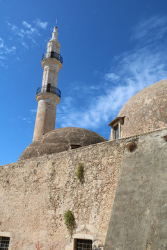 Neratzes-Moschee mit Minarett von Rethymno