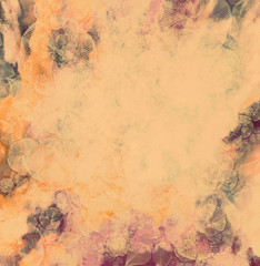 Abstract flower background, orange