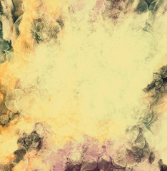 Abstract flower background, yellow