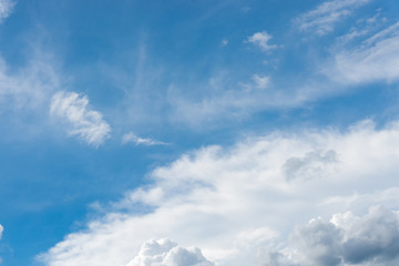 Blue sky clouds background