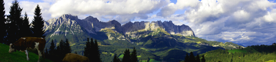Der Wilde Kaiser bei Ellmau in Tirol