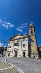 Fototapeta na wymiar Church Santa Maria del Soccorso in Montalcino