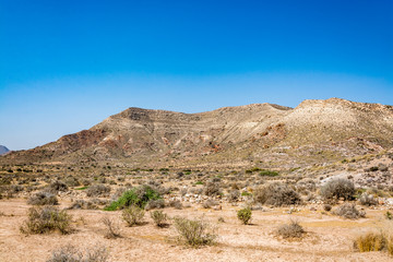 Fototapeta na wymiar Amazing landscape of Cabo de Gata Natural Park (Cabo de Gata-Níjar), Almeria region, Spain