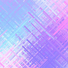 Pastel violet glitch background, distortion effect, abstract texture, random trend color diagonal lines for design concepts, posters, wallpapers, presentations and prints. Vector illustration.