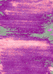 Abstract hand painting. Artistic colorful template. Watercolor texture effect. Grunge vector illustration. Pink and purple colors. Design for card, cover, backdrop, banner, wallpaper, poster. 