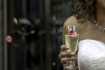 Sektempfang auf einer Hochzeit