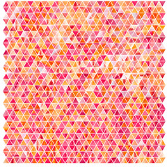 Watercolor triangular background.