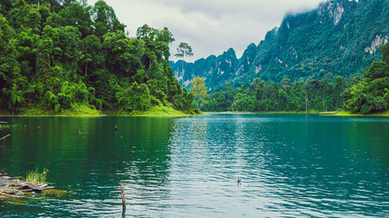 Cheo Lan Lake in Thailand.
