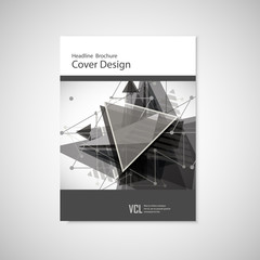 Abstract Triangle Brochure design. Modern vector illustration