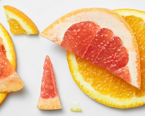 Grapefruit and orange pattern
