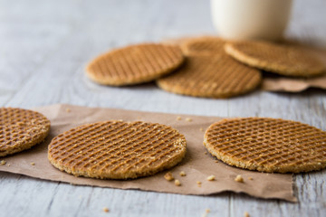 Stroopwafels / Caramel Dutch Waffles with tea or coffee.