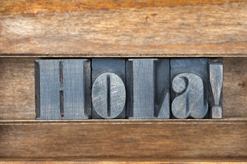 hola wooden tray © Yury Zap