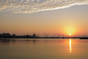 Fototapeta premium Dawn at the marina II