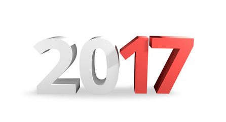 year 2017 3D Render Design