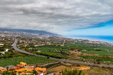 Fototapeta premium La Orotava Valley from Mirador de Humboltd, Tenerife, Canary Islands.
