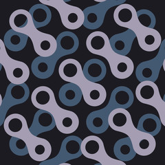 Vector pattern with abstract figures