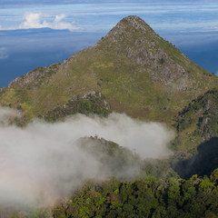 Landscape view of Chiang dao mountain area, Chiang mai, Thailand