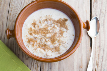 rice with milk and cinnamon