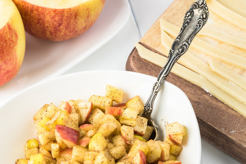 Apple pie in apple. Ingredients.
