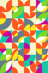 Geometric abstract seamless pattern motif background - 122539519