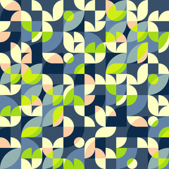 Geometric abstract seamless pattern motif background - 122539572