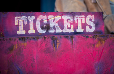 tickets sign