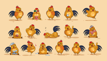 Emoji character cartoon Cock © derdy