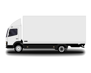 Vehicles set. Cargo Truck and Van