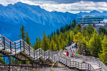 Views from Sulphur Mountain, Banff, Alberta, Canada - obrazy, fototapety, plakaty