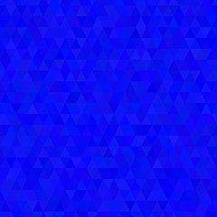 Blue triangles geometric seamless pattern