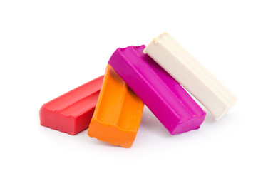 clay isolated on white